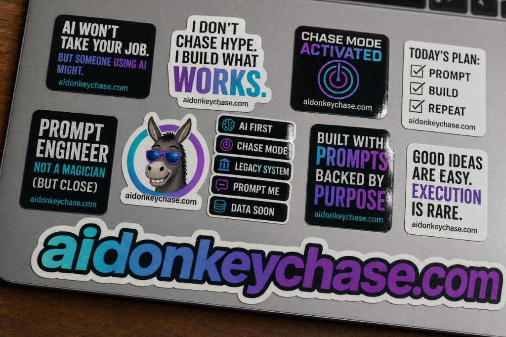 Photoreal vinyl sticker sheet on laptop